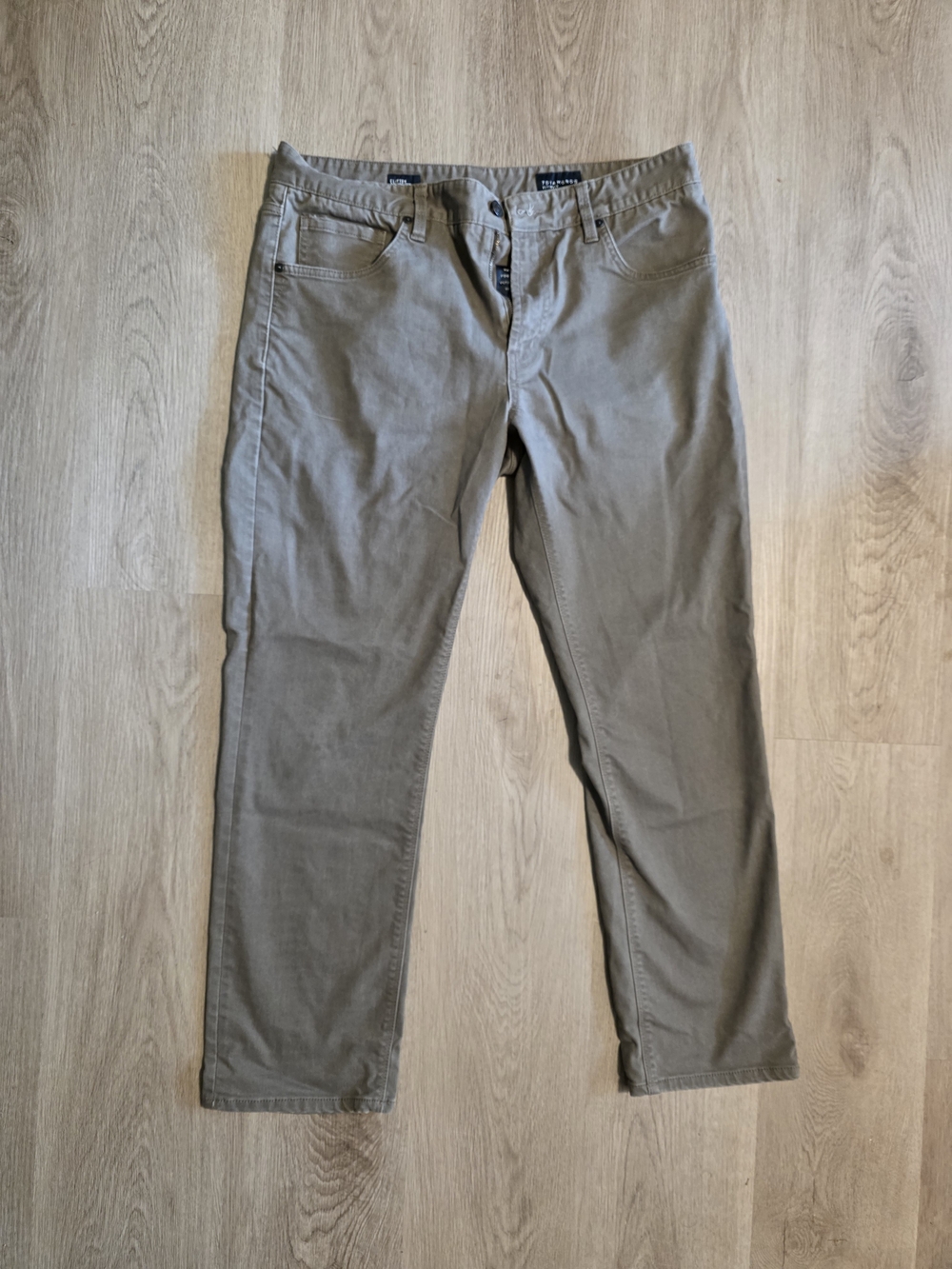 7 Diamonds Men’s Straight Khaki Jeans - Light Brown